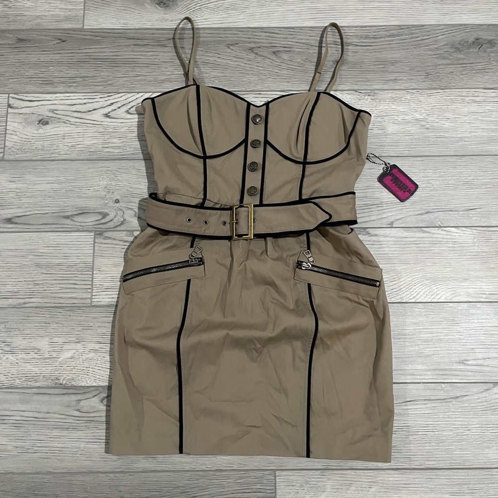 NWT Forever 21 spaghetti strap mini dress with belt